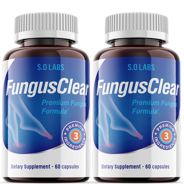 Fungus Clear - Probiotic Supplement - Supports Strong Healthy Natural Clear Toe and Finger Nails - Nail Treatment plus Eliminates Fungus - 120 Capsules (2 Pack)