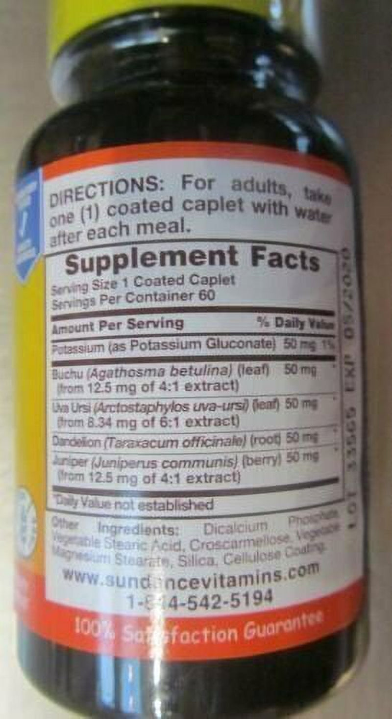 Sundance Vitamins Super Water Pill Caplets, 60 Count