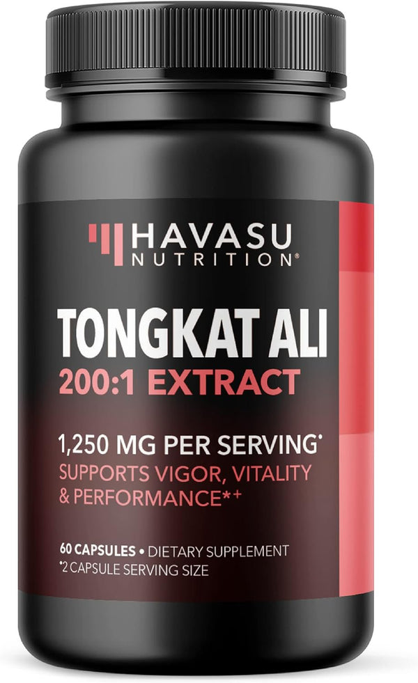 Havasu Nutrition Tongkat Ali for Men | Tongkat Ali Supplement Pills, 60Ct