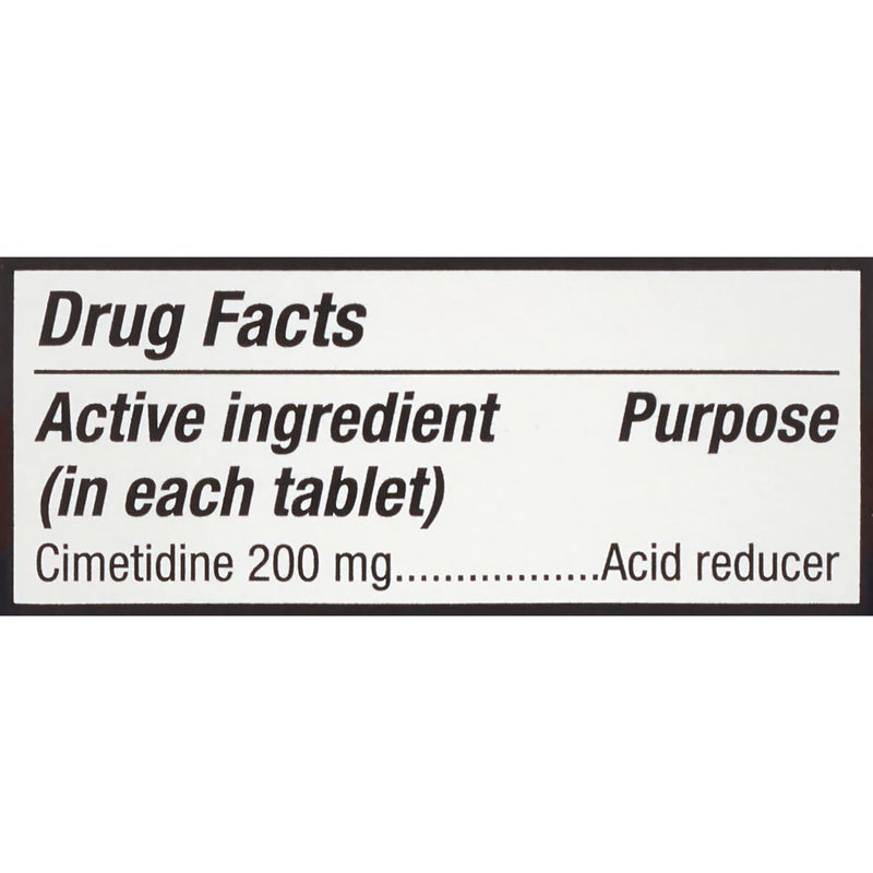 Equate Cimetidine Tablets 200 Mg, Acid Reducer, 120 Ct
