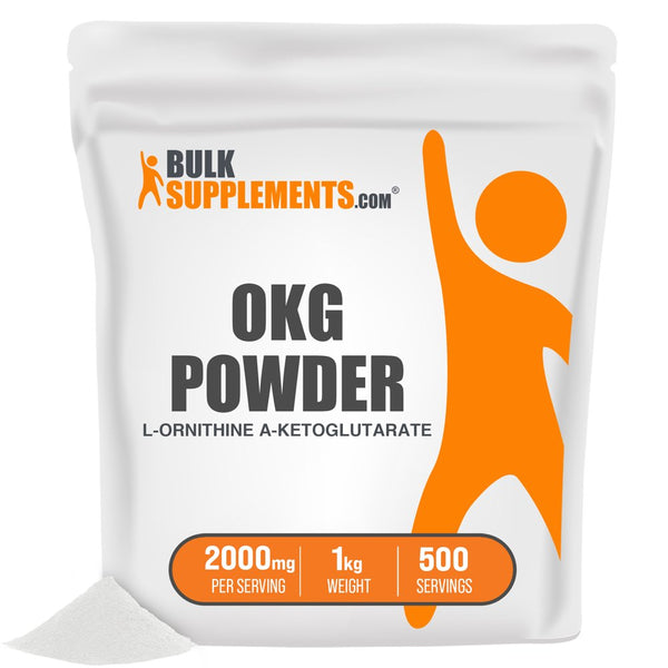 Bulksupplements.Com L-Ornithine A-Ketoglutarate (OKG) Powder, 2000Mg - Nitric Oxide Supplement (1 Kilogram)