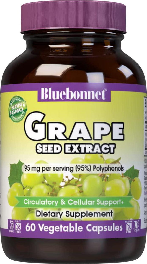 (60) - BlueBonnet Super Fruit Grape Seed Extract Supplement, 60 Count
