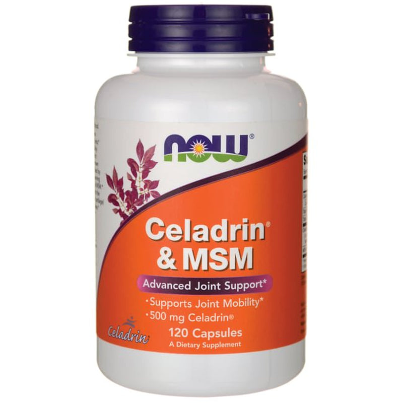 NOW Supplements, Celadrin® & MSM, 500 Mg of Celadrin®, Advanced Joint Support*, 120 Capsules