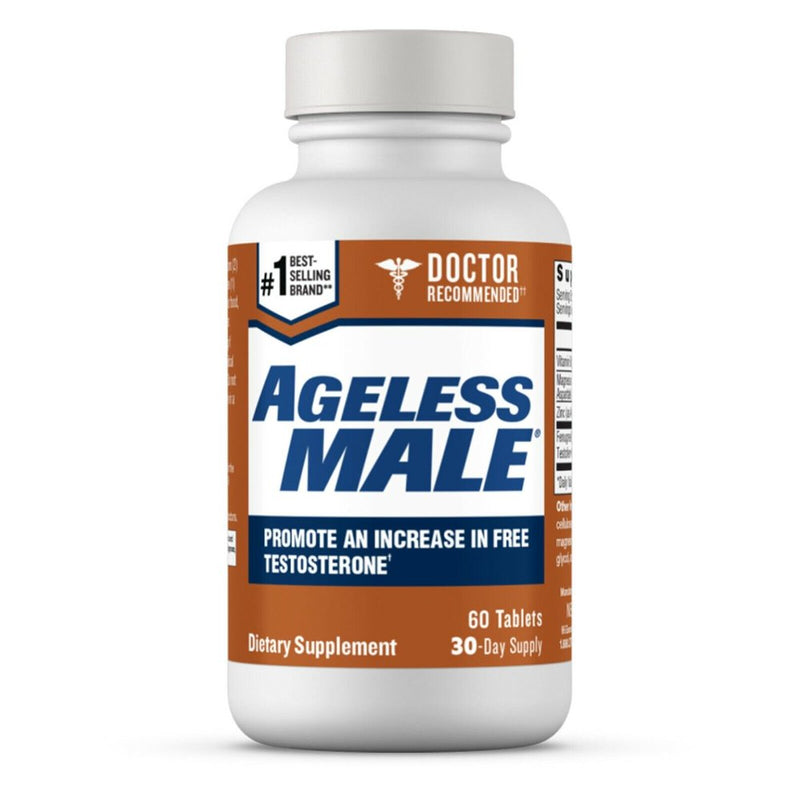 Ageless Male Free Testosterone Booster by New Vitality 60 Tablets