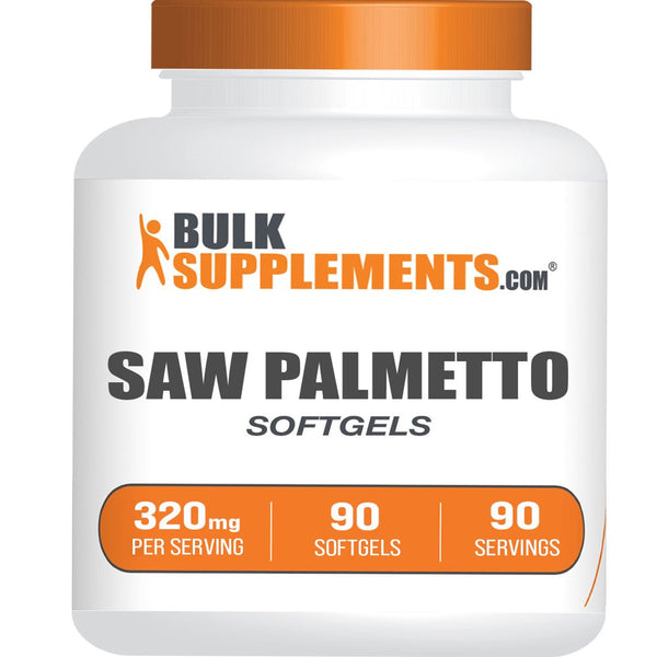 Bulksupplements.Com Saw Palmetto Extract Softgels, 320Mg - Prostate & Testosterone Support for Men (90 Softgels - 90 Serv)