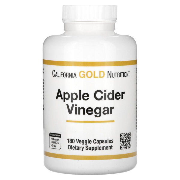 California Gold Nutrition Apple Cider Vinegar, 180 Veggie Capsules