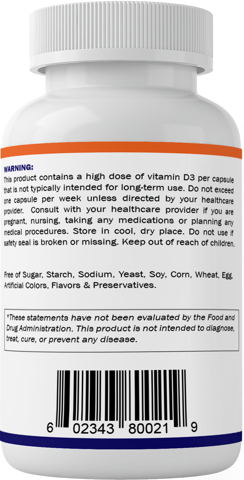 Vitamatic Vitamin D3 50,000 IU Weekly Dose 60 Veggie Capsules