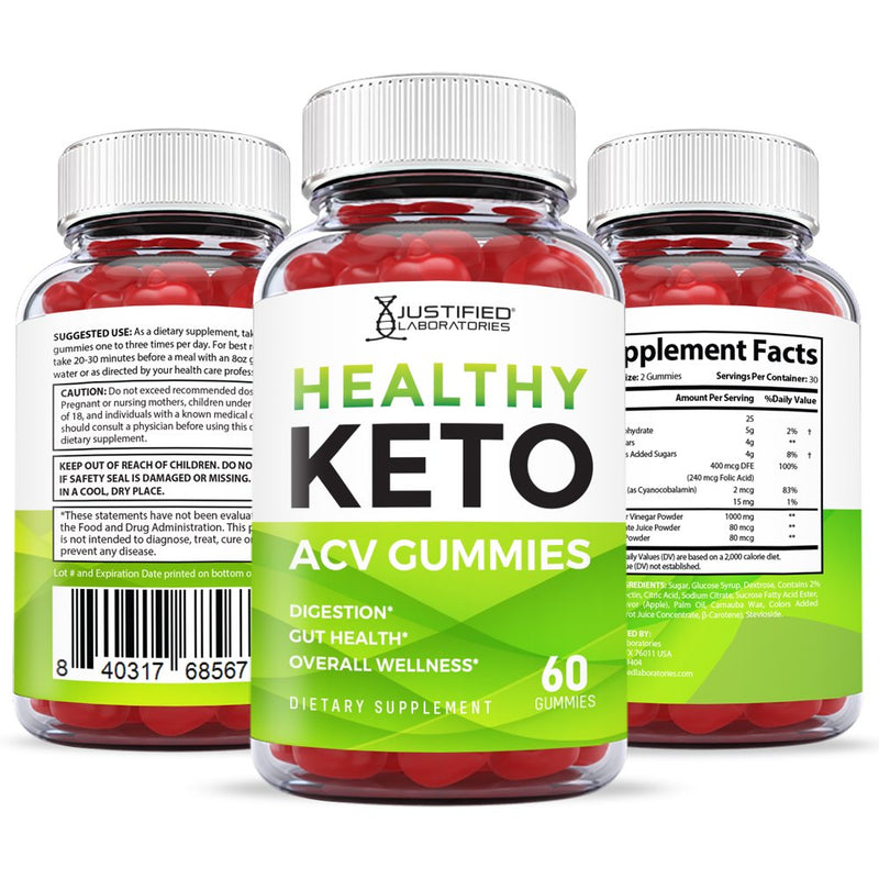 (10 Pack) Healthy Keto ACV Gummies 1000MG Dietary Supplement 600 Gummys