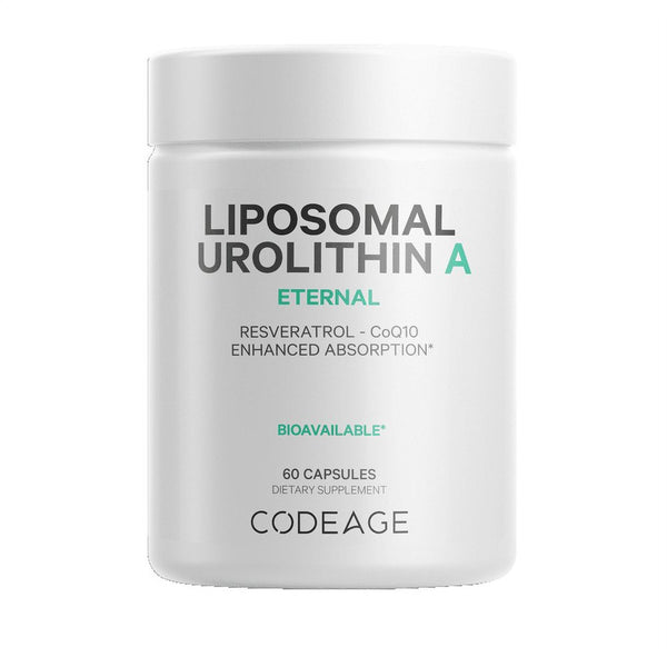 Codeage Liposomal Urolithin A, Resveratrol & Coenzyme Q10, Betaine Anhydrous, Coq10 Capsules, 60 Ct