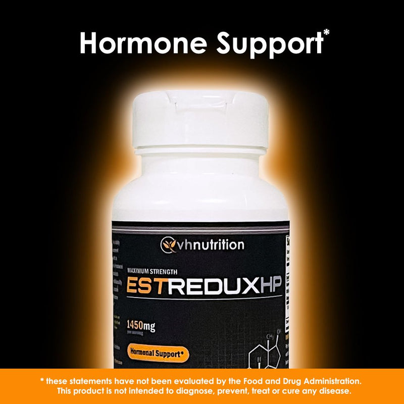 VH Nutrition ESTREDUX HP Estrogen Blocker for Men* | 1450Mg of Maximum Strength Hormone Support W/ DIM, Tongkat Ali, Ashwagandha | 60 Capsules