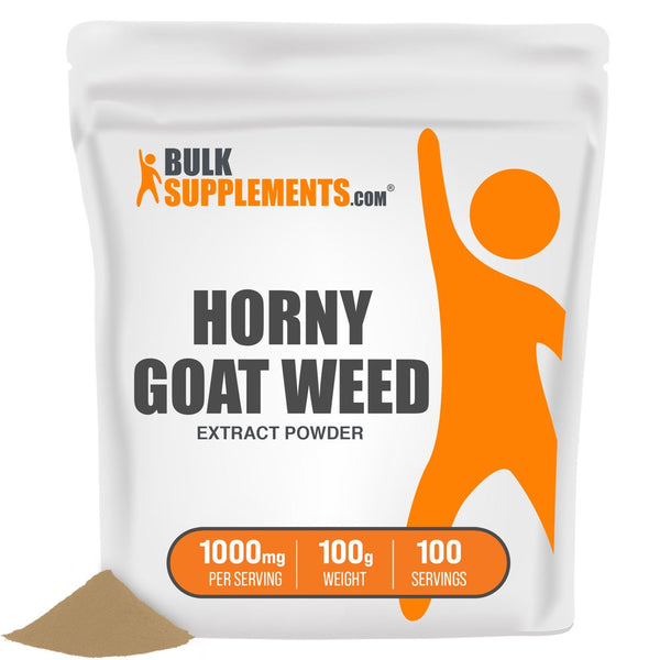 Bulksupplements.Com Horny Goat Weed Extract Powder, 1000Mg - Libido Support (100 Grams)