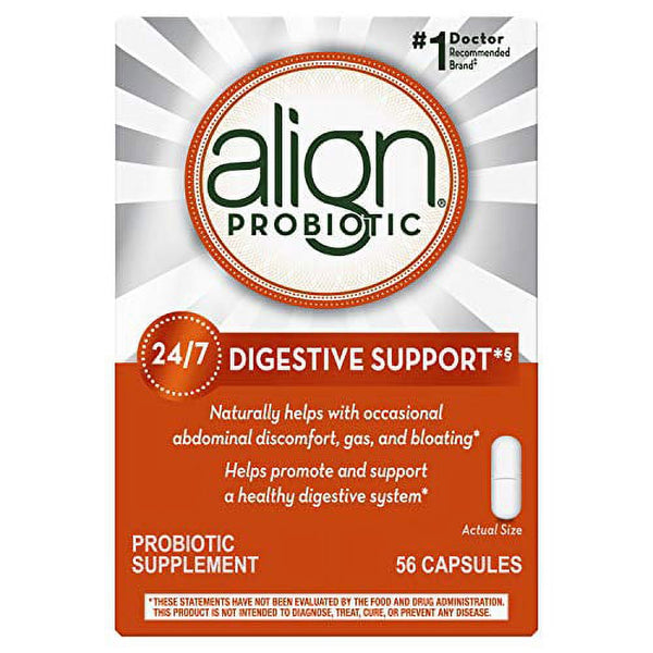 Align Probiotics, Probiotics for Women and Men, Daily Probiotic Supplement for Digestive Health, 1 Recommended Probiotic by Doctors and Gastroenterologists, 56 Capsules