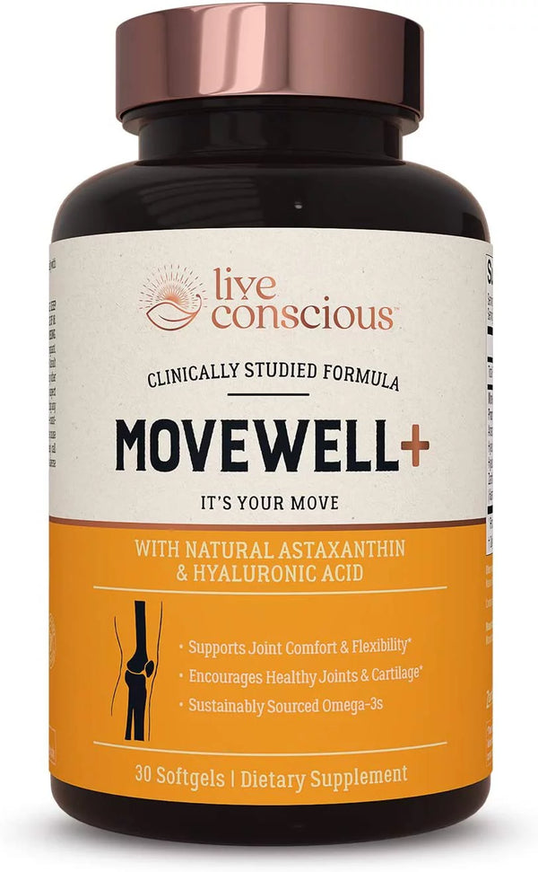 Live Conscious Movewell plus Krill Oil Joint Health, 353 Mg, 30 Softgels