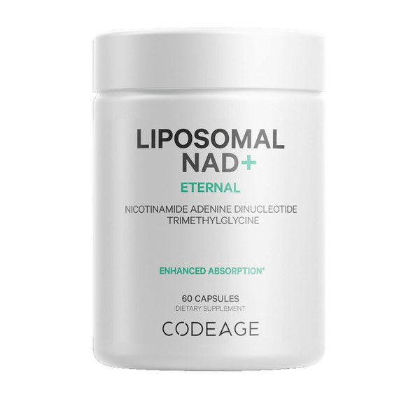 Codeage Liposomal NAD+ Supplement, Betaine Anhydrous, Nicotinamide Adenine Dinucleotide Pills, 60 Ct