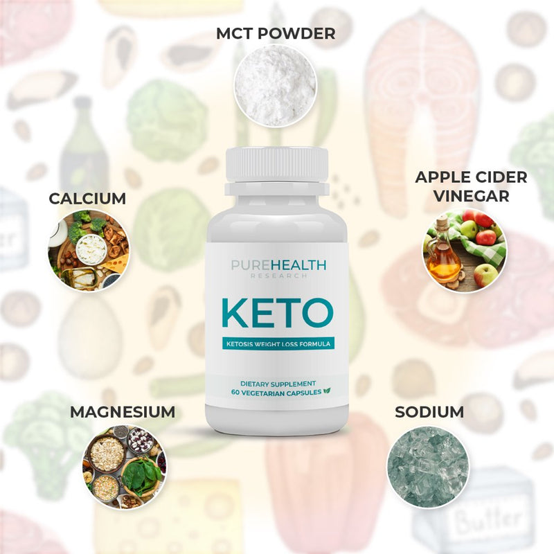 Keto Pills - Ketosis Weight Loss Supplement by Purehealth Research, 60 Capsules