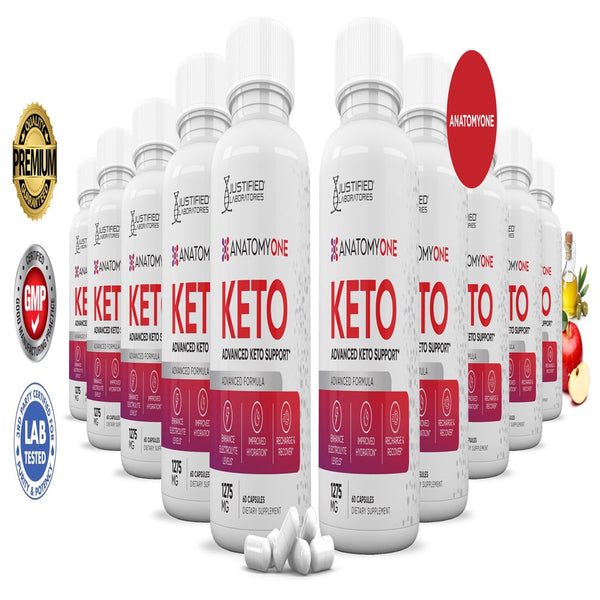 (10 Pack) Anatomy One Keto ACV Pills 1275Mg Alternative to Gummies Dietary Supplement 600 Capsules