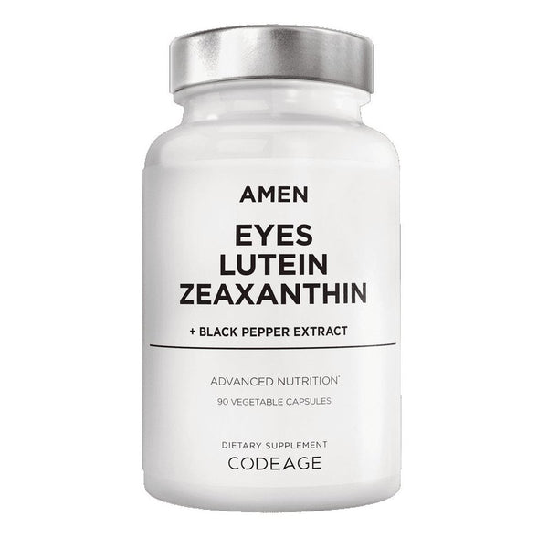 Amen Eyes Lutein Zeaxanthin, Red Beet Root, Black Pepper, Macular Health Vitamins Formula, 90 Ct