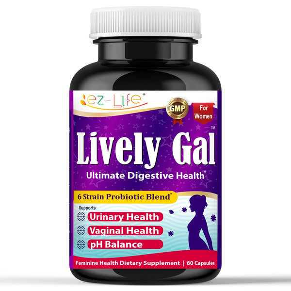 Lively Gal Probiotic for Women, Support Feminine Health, Gut Health, Balanced Ph, Feminine Odor Discomfort-60 Ct by America'S Best Deals