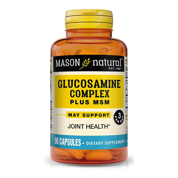 Mason Natural Glucosamine Complex plus MSM with Vitamin C - Supports Joint Health, Improved Flexibility and Mobility, 90 Capsules