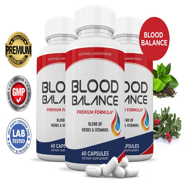 (3 Pack) Blood Balance Premium Formula 688MG 180 Capsules