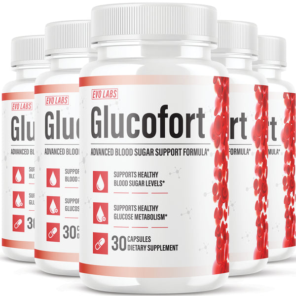 Glucofort Advanced Blood Sugar Support Formula Health & Wellness Dietary Supplement - 150 Ct (5 Bottles)