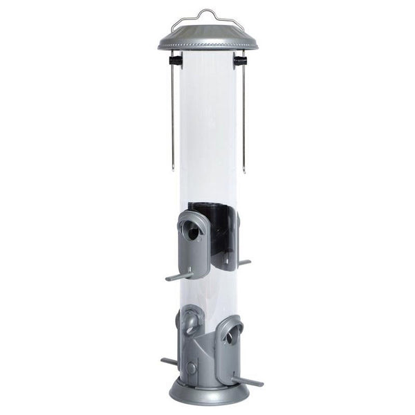 1 Pc, Nature'S Way Deluxe Wild Bird and Finch 1.4 Qt Metal/Plastic Easy Clean Tube Bird Feeder 4 Ports