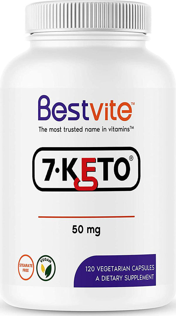 7-Keto 50 mg DHEA (120 Vegetarian Capsules) - No Stearates