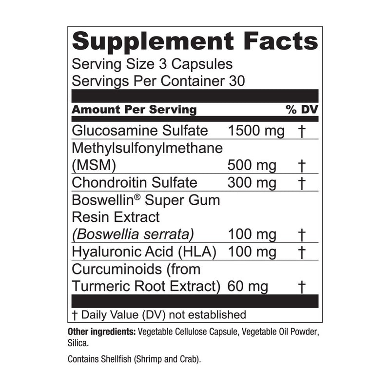 Essential Elements Glucosamine Chondroitin | Joint Health Supplement - 90 Capsules