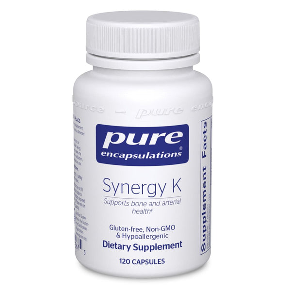 Pure Encapsulations Synergy K | Supplement with Vitamin K1, K2, and D3 to Support Bones, Blood Vessels, Vascular Elasticity, and Calcium Utilization* | 120 Capsules