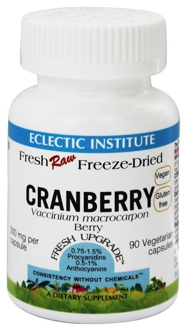 Eclectic Institute - Cranberry Fresh Raw Freeze-Dried 300 Mg. - 90 Vegetarian Capsules