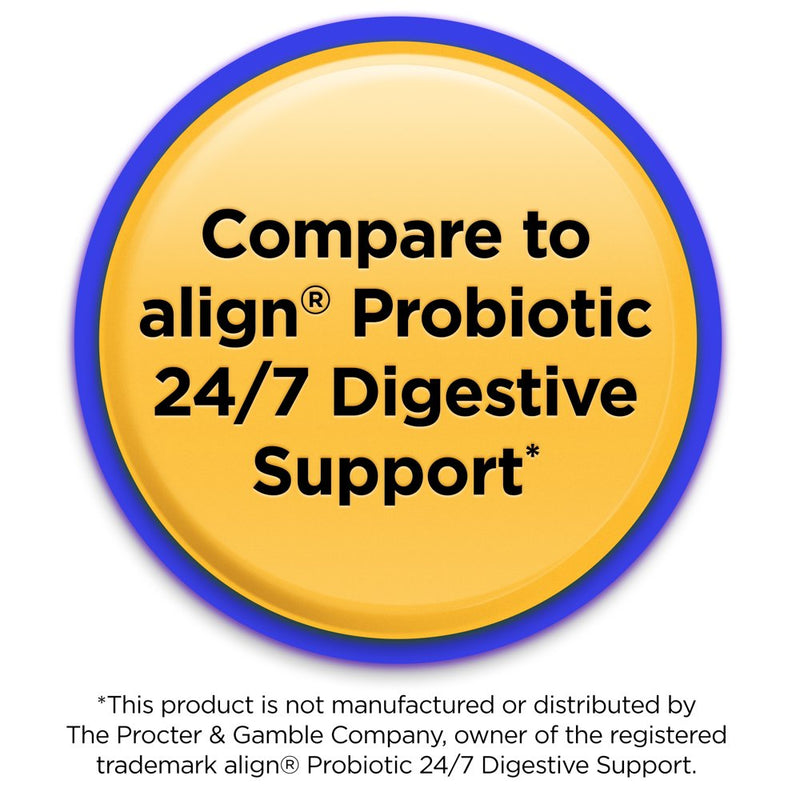 Equate Digestive Probiotic Supplement Delayed-Release Capsules, Unisex, 28 Count
