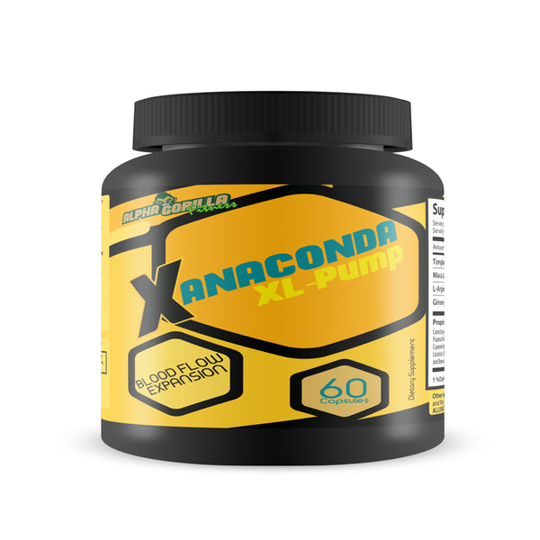 Anaconda XL Pump - Performance Supplement for Men - Increase Size, Boost Confidence - L-Arginine Blood Flow Formula, Performance Enhancer for Workouts and More - 30 Servings