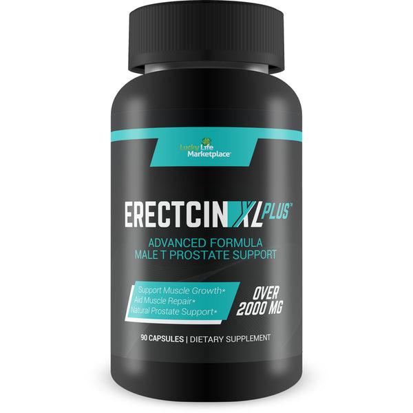 Erectcin XL plus - Advanced Formula Male T Prostate Support - Green Tea, Zinc, Vitamin D3 - Promote Healthy Prostate Function with Natural Prostate Support for Men - Panax Ginseng Prostate Supplement