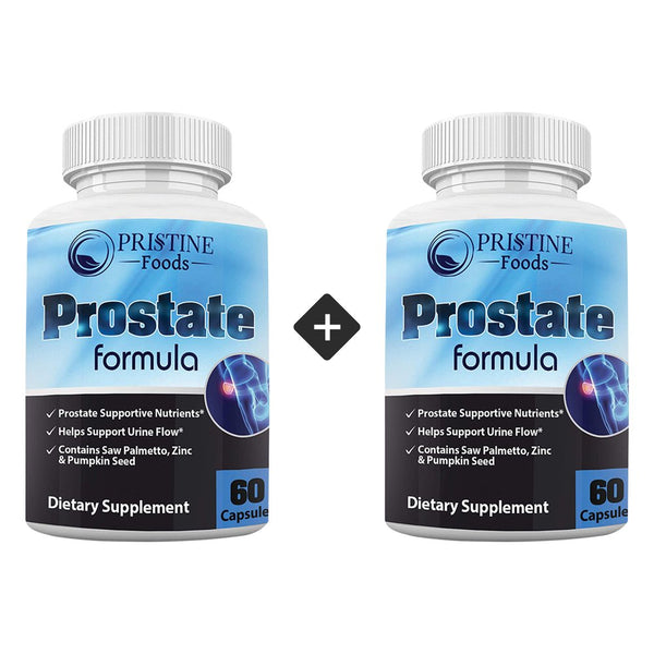 Pristine Foods Prostate Support Supplement - Improves Urinary Health, Bladder Discomfort, Reduce Nighttime Urination, Promote Sleep - 2 Pack