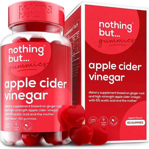 𝐖𝐈𝐍𝐍𝐄𝐑 𝟮𝟬𝟮𝟯* Apple Cider Vinegar Gummies with the Mother, Perfect Balance of Flavor and Nutrition, Supports Gut Health, Digestion & Weight Management, Keto-Friendly, Vegan, 60 ACV Gummies