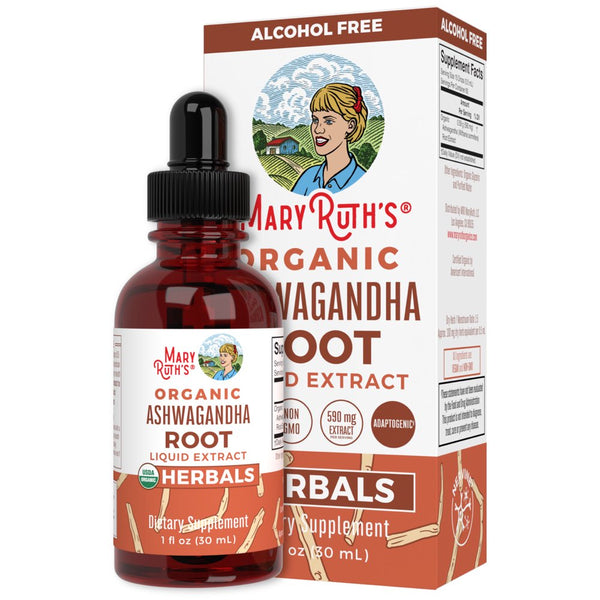 Maryruth'S | Organic Ashwagandha Root Liquid Drops | Adaptogen | Stress and Anxiety Relief Supplement | 30 Ml
