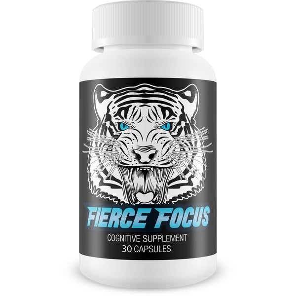 Fierce Focus - Natural Brain Function Support - Memory, Focus & Clarity Formula - Optimal Performance Natural Nootropic and Cognitive Support Supplement - 30 Capsules