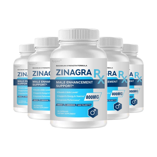 (5 Pack) Zinagra RX - Zinagra RX Supports Engery & Stamina Capsules