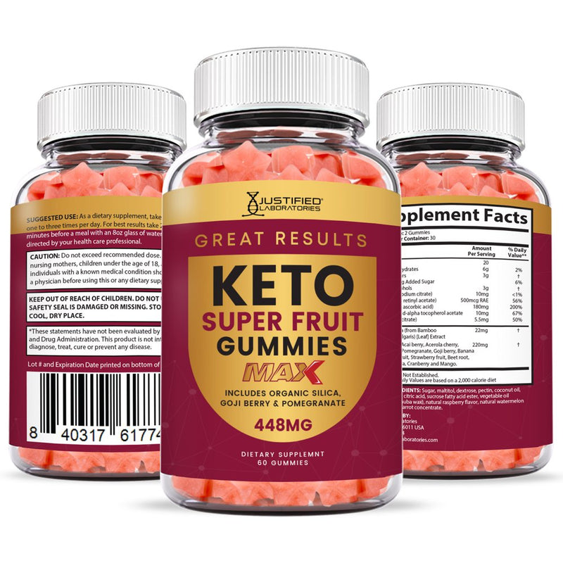 (10 Pack) Great Results Keto Max Gummies Dietary Supplement 600 Gummys
