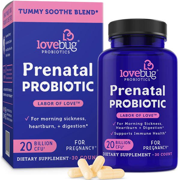 Lovebug Probiotics Prenatal Probiotic, 20 Billion CFU, 30 Capsules