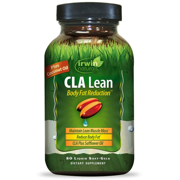 Irwin Naturals C.L.A.Lean Body Fat Reduction Weight Loss Pills, Liquid Softgels, 80 Ct.