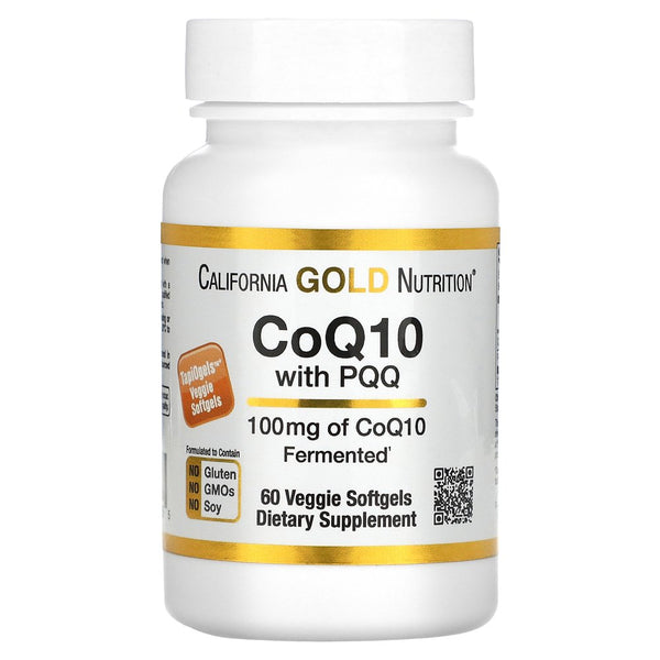California Gold Nutrition Coq10 with PQQ, 100 Mg, 60 Veggie Softgel