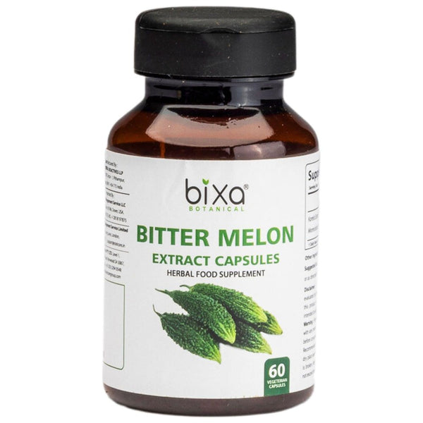Bitter Melon Extract Capsules with 5% Bitters | 60 Vegan Pills | (450Mg) | Supports Normal Blood Sugar Levels | Improves Liver Functions | Natural Vitamin Supplement for Healthy Immune System