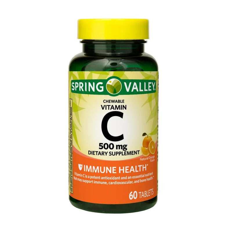 Spring Valley Vitamin C with Rose Hips Tablets Dietary Supplement, 1,000  mg, 250 Count 