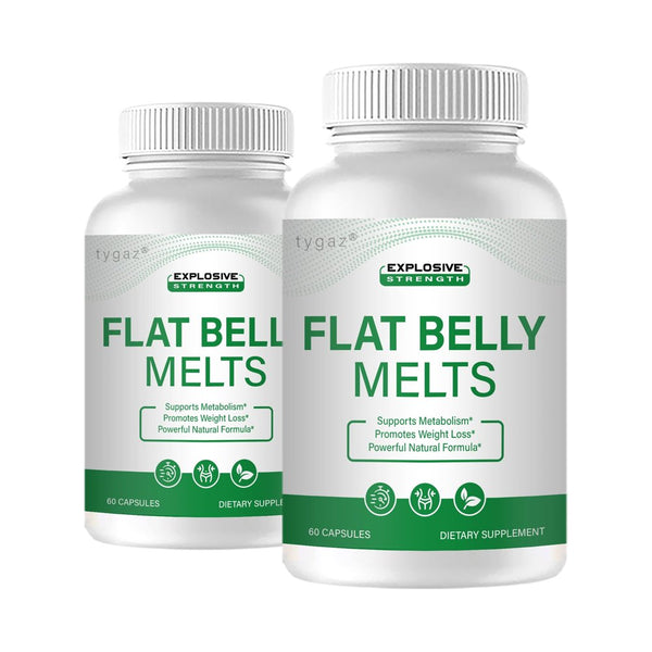 (2 Pack) Flatbelly Melts Capsules - Flat Belly Melts Natural Formula Capsules