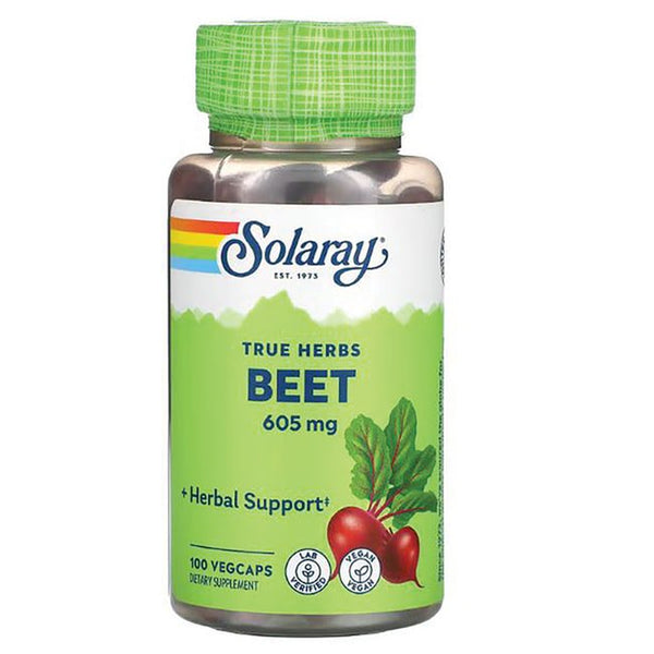 Solaray Beet Root 605Mg | May Support Cardiovascular Health & Athletic Performance, Kidney, Liver & Blood Health | Non-Gmo | Vegan | 100 Vegcaps