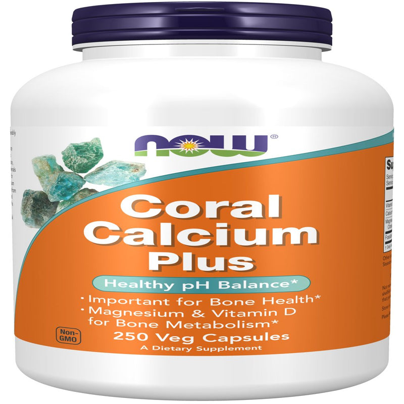 NOW Supplements, Coral Calcium Plus, Bone Health*, Healthy Ph Balance*, 250 Veg Capsules