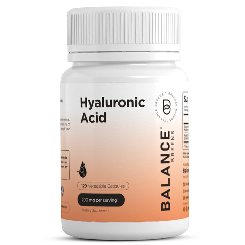 Hyaluronic Acid Skin Supplement 200Mg per Capsule, 120 Capsules, 4 Months Supply - Promotes Skin Hydration, anti Aging, Joint Support Supplement, Bones and Connective Tissue | Non-Gmo and Gluten Free