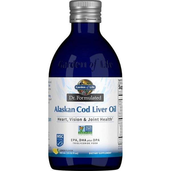 Garden of Life Dr. Formulated Alaskan Cod Liver Oil - Lemon 13.52 Fl Oz Liq