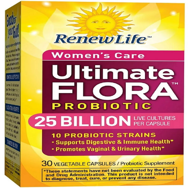 Renew Life Ultimate Flora Women'S Daily Probiotic Veggie Capsules 30 Ea (Pack of 3)